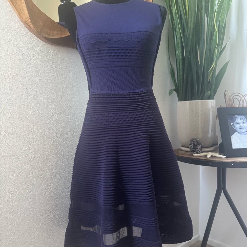 M Missoni Textured Knit Fit & Flare Dress